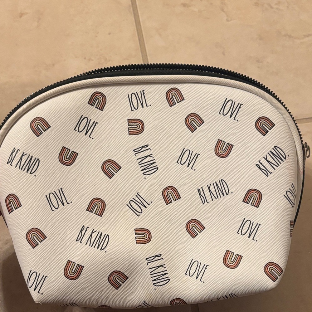 Rae Dunn Black Cosmetic Pouch